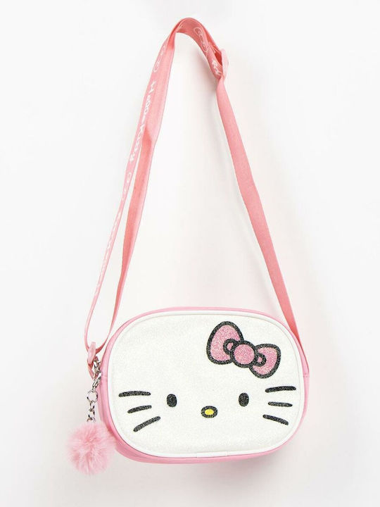 Hello Kitty Παιδική Τσάντα Ώμου Ροζ 15x14x4εκ.