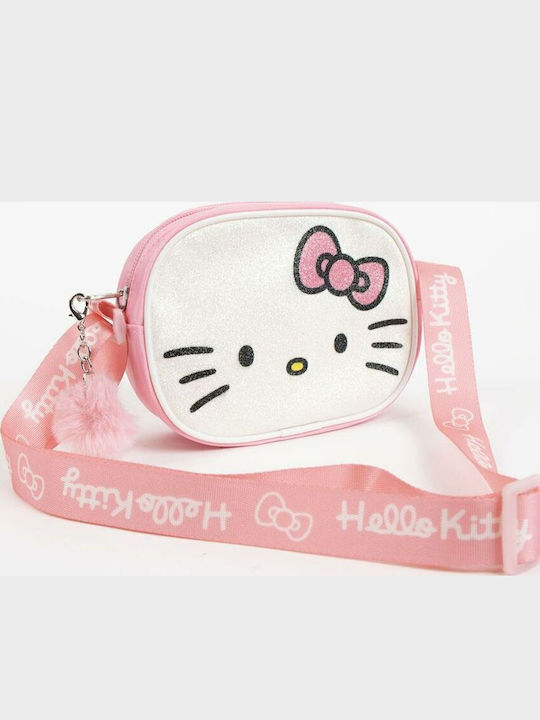 Hello Kitty Παιδική Τσάντα Ώμου Ροζ 15x14x4εκ.
