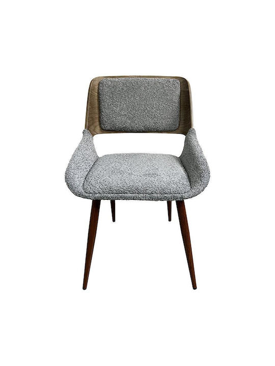 1869 Dining Room Fabric Chair Grey 51x60x79cm