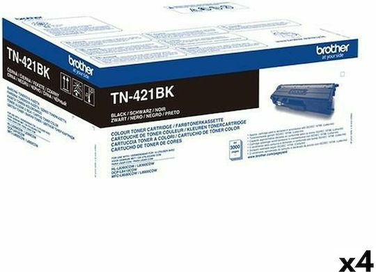 Brother TN-421BK Original Multipack Toner Laser Printer Black 4pcs