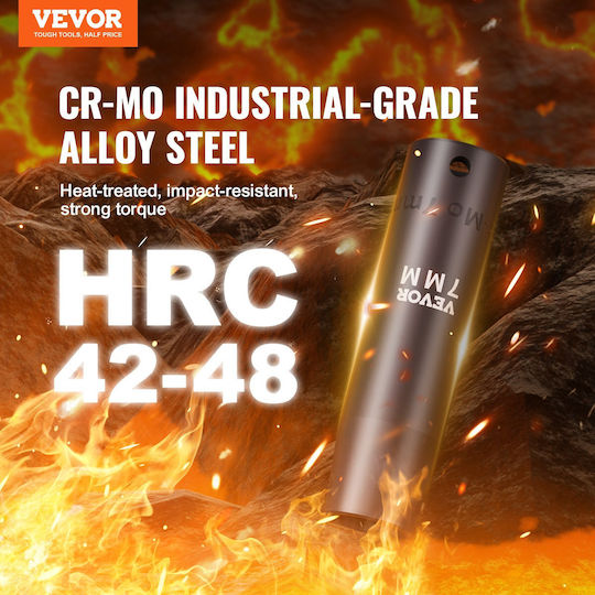 Vevor Polycăpăcei Pneumatic - Pneumatic cu Patrat de Prindere 3/8", 1/4", 1/2", 3/4" Set 90buc