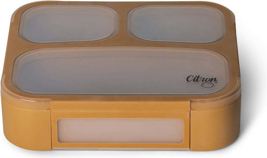 Citron Plastic Kids' Food Container Brown