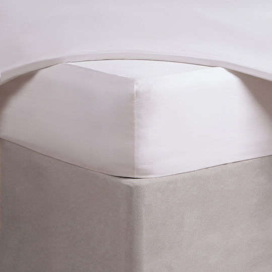 Σεντόνι Ξενοδοχείου Λάστιχο 100x200+35cm Λευκό 52% Βαμβάκι 48% Polyester 144tc Sidirela E-121-13