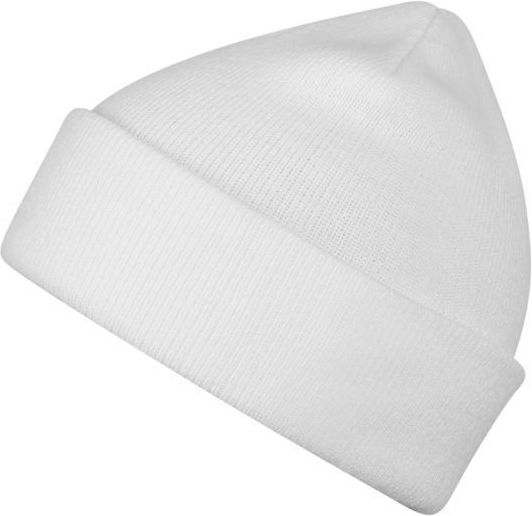 Beanie Unisex Beanie Gestrickt in Weiß Farbe