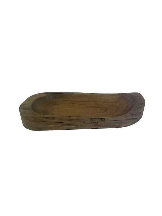 Nakaro Wood Купа за сервиране Кръгла Дърво с диаметър 50бр