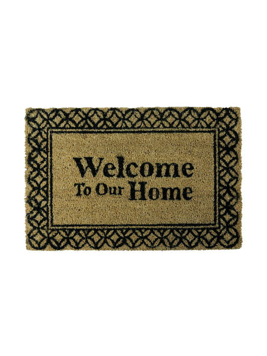 Coconut Fiber Entrance Mat Welcome To Our Home Sl8582 40x60 San Lorentzo 8582