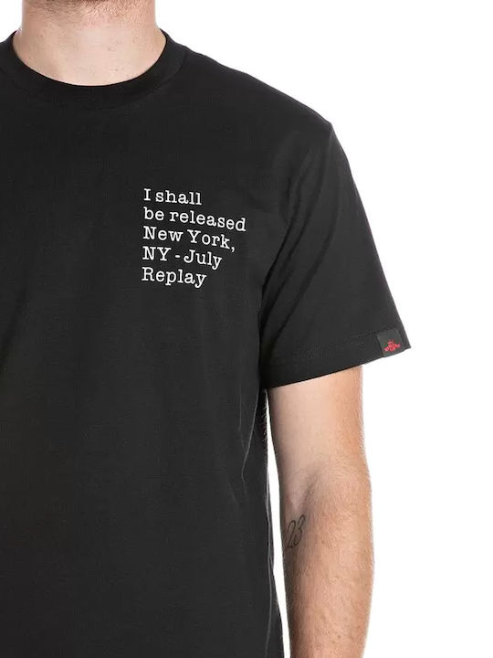 T-shirt Λευκο-μαυρο