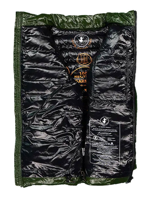 Winter Jacket Puffer Pine Green