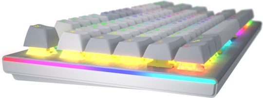 HATOR Gravity Gaming Mechanische Tastatur Tenkeyless mit RGB-Beleuchtung (Englisch US) Weiß