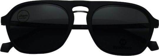 Eyecroxx 571 C1 Clip-On Herren Square Korrektionsbrille Schwarz