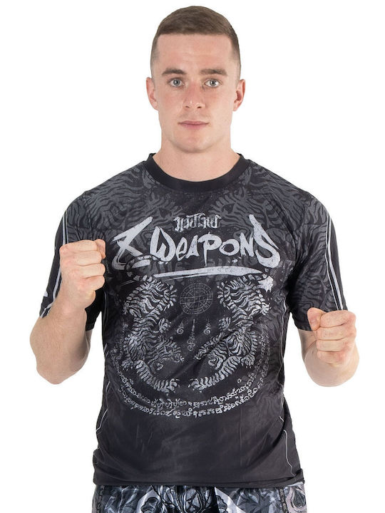 8 Weapons Ανδρική Κοντομάνικη Μπλούζα 8180003 για MMA / Muay Thai Μαύρη