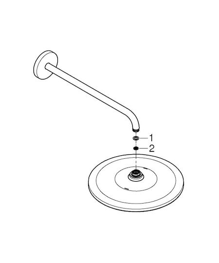 Grohe Rainshower Mono 310 Round Showerhead 4.22cm