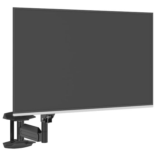 vidaXL Монтиран на стена Стойка Монитор до 27" Черна (4012168)