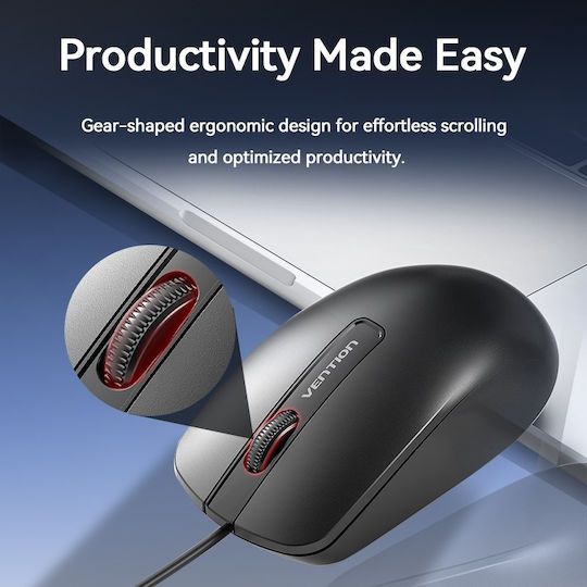 Vention KTABG Mouse Cu Fir Negru