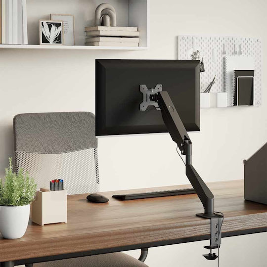 vidaXL Stand Desk Mounted Monitor up to 27" with Arm (4012169)