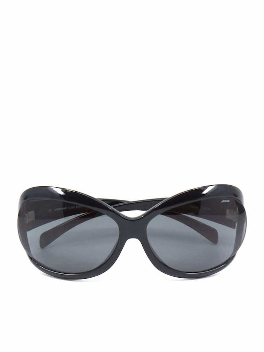 Sting Women's Sunglasses with Black Plastic Frame and Black Lens SS6342 Z42