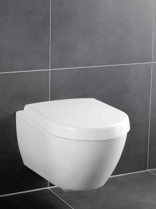Villeroy & Boch Toilettenbrille Soft-Close Kunststoff Weiß