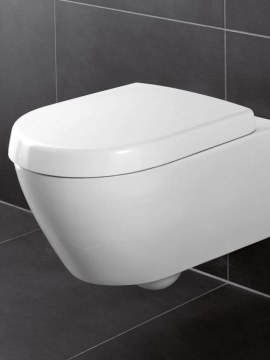Villeroy & Boch Toilettenbrille Soft-Close Kunststoff Weiß