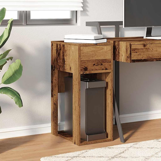 vidaXL Desk Mounted Computer Tower Stand Brown 858738