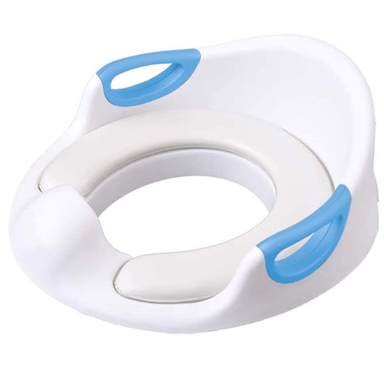 Zafit Toddler Toilet Seat White with Handles & Cushion