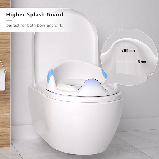 Zafit Toddler Toilet Seat White with Handles & Cushion