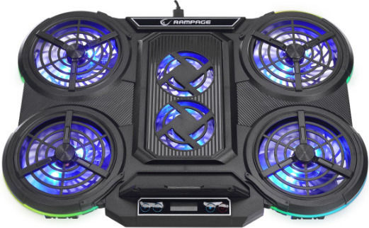 Rampage Cooling Pad for Laptop with 6 Fans (WEN-NB-RMPG-004)