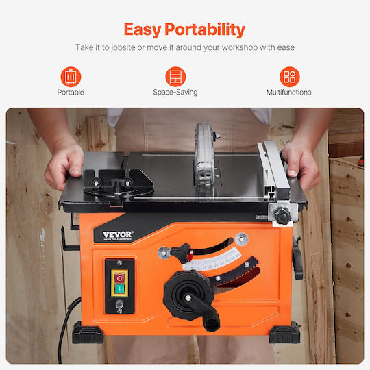 Vevor Battery Powered Bench Saw 1200W & Cutting Disc Diameter 210mm MGTJWZJ825YCYHVHMV2