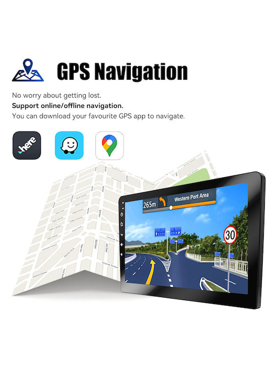 Ηχοσύστημα Αυτοκινήτου για Smart ForTwo 2007-2010 (Bluetooth/USB/WiFi/GPS/Apple-Carplay/Android-Auto) με Οθόνη Αφής 9"