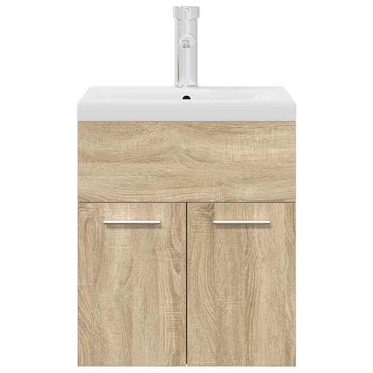 vidaXL Countertop with Sink L41xW38.5xH46cm Sonoma Oak