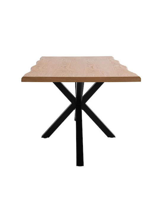 Masă de sufragerie Fylliana 23c Culoare Stejar Natural 180x90x75cm