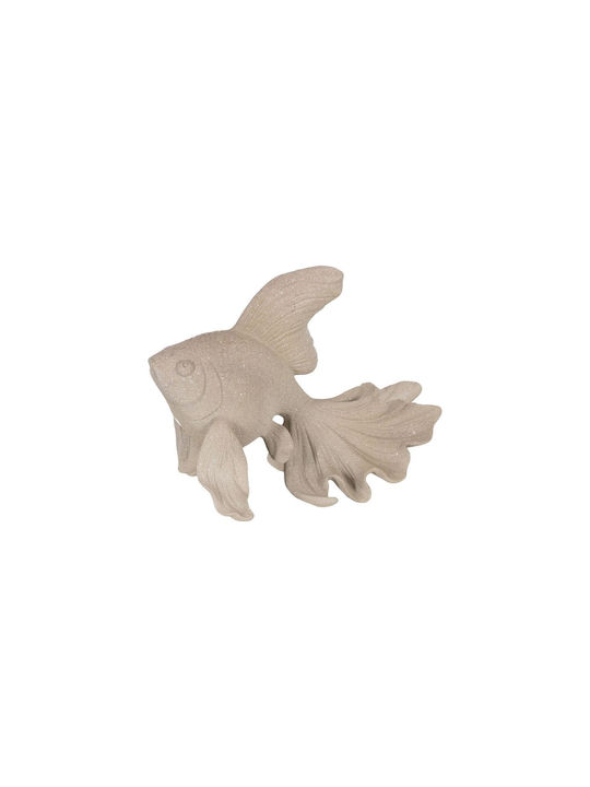 Decorative Figure Beige Fish 23 X 14.5 X 18 Cm S8808323