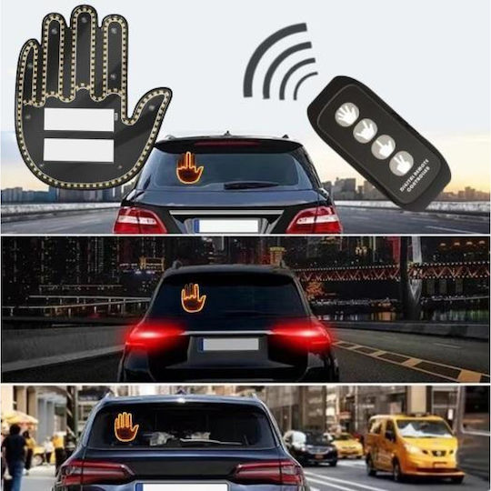 Semn Auto LED cu Control de la Distanță prin Gesturi Amuzante