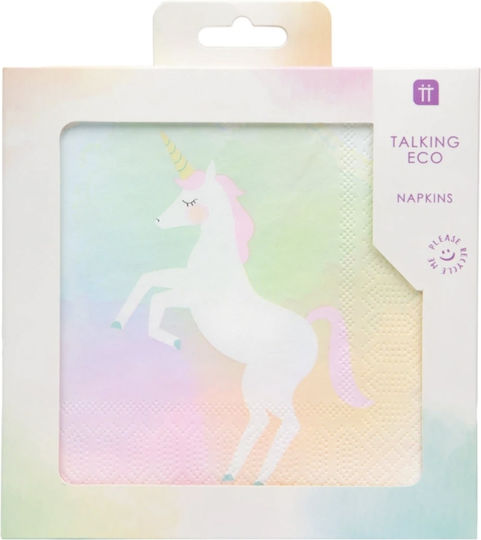 Χαρτοπετσέτα Φαγητού Unicorn Pastel 20τμχ