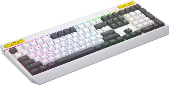 HATOR Icefall Gaming Tastatură Mecanică cu iluminare RGB (Engleză US) Alb