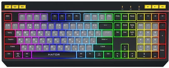 HATOR Icefall Gaming Μηχανικό Πληκτρολόγιο με RGB φωτισμό (Αγγλικό US)