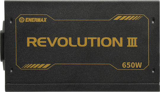 Enermax Revolution III 650W Negru Sursă de Alimentare Calculator Complet modular 80 Plus Gold