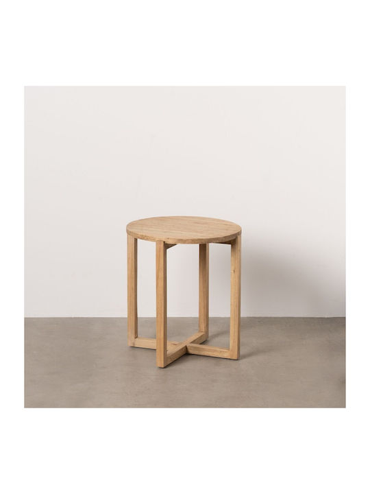 Side Table Natural 40 X 40 X 45 Cm