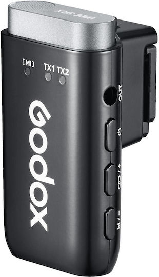 Godox WEC-S KIT 2 Σετ Ασύρματο Μικρόφωνο Πέτου, Clip On, Ζώνης για Φωνητικά