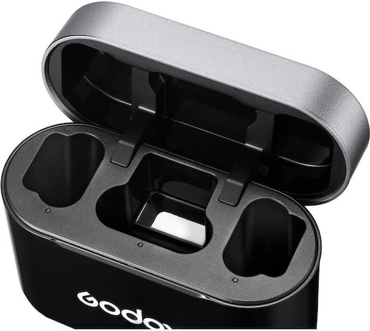 Godox WEC-S KIT 2 Σετ Ασύρματο Μικρόφωνο Πέτου, Clip On, Ζώνης για Φωνητικά