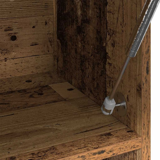 vidaXL Holz Badezimmerschrank B100xT32.5xH35cm Braun