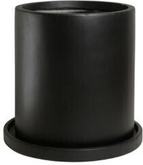 Harmony Pot Ceramic Black 58x58x56.5cm.