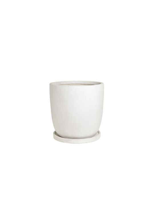 Harmony Pot Ceramic Grey Light 43x43x43cm.