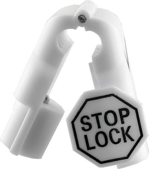 Volte-tel Anti-theft Security Hook Stop Lock 8mm White