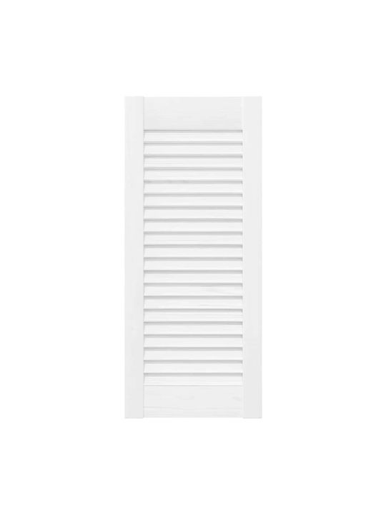 Lamellentür Schranktür Weiß 61,5x29,5 cm Weiß