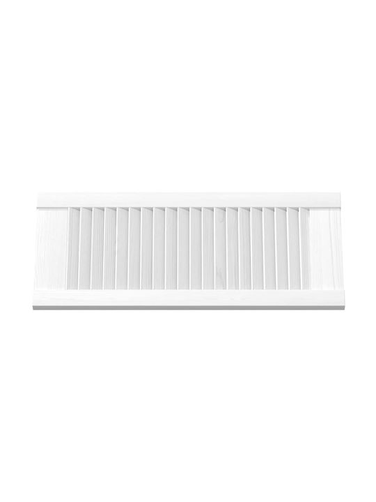 Lamellentür Schranktür Weiß 61,5x29,5 cm Weiß