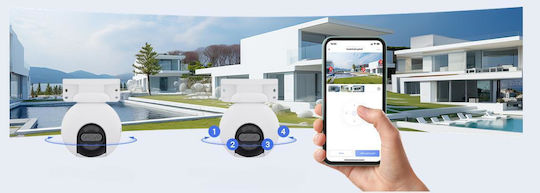 Ezviz H80x IP Cameră Duală De Supraveghere Wi-Fi 4K Rezistentă La Apă Cu Comunicare Bidirecțională Și Obiectiv 4mm