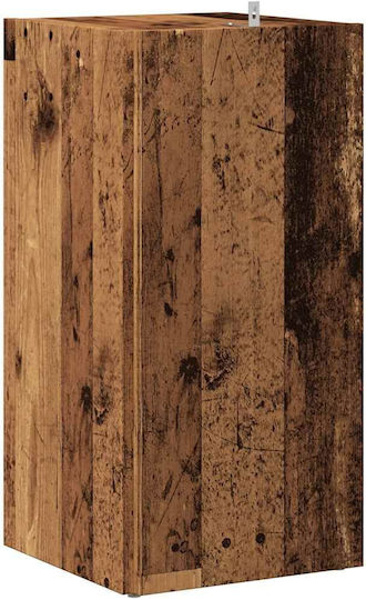 Eckschrank Altholz Holz Ingenieurholz Braun 33 x 33 x 67 cm