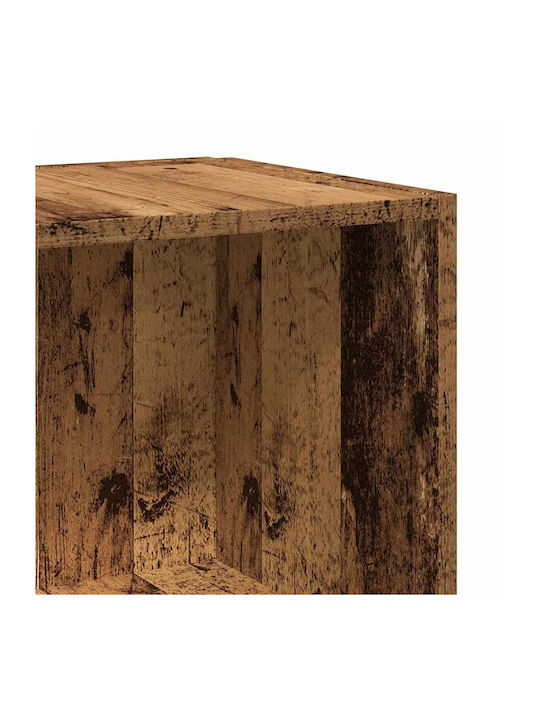 Eckschrank Altholz Holz Ingenieurholz Braun 33 x 33 x 67 cm