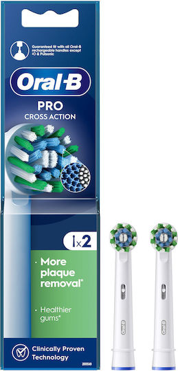 Oral-B Cross Action Electric Toothbrush Replacement Heads 2pcs