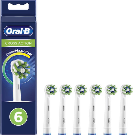 Oral-B Pro CrossAction Electric Toothbrush Replacement Heads for 6pcs